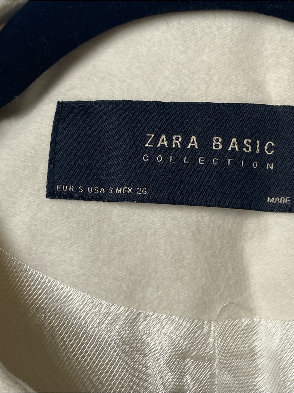 Zara White Military-Style Double-Breasted Blazer with Gold Buttons - Picture 6 of 12